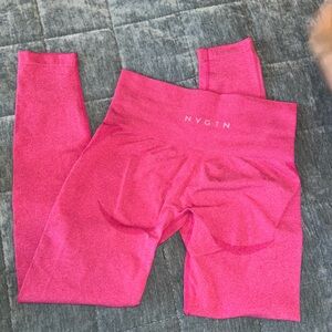 NVGTN Pink High Waist Leggings Stretchy